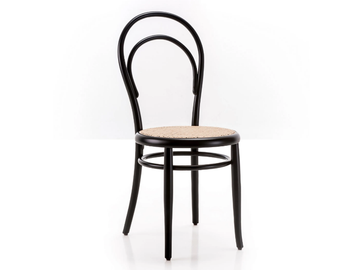 N.14 - Beech and woven cane chair by Wiener GTV Design - view 2